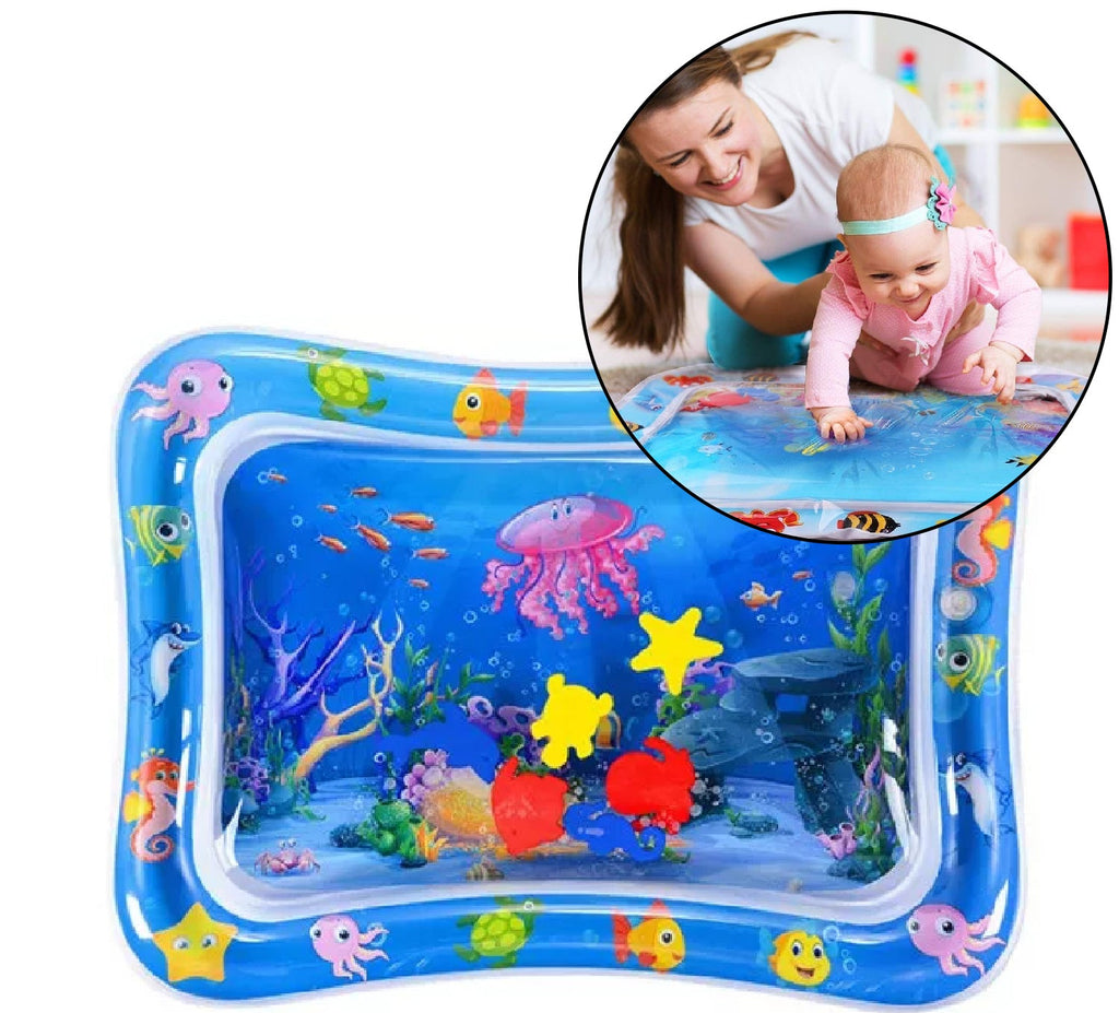 8090 Baby Water Mat Inflatable Baby Play Mat Activity Center For Infant Baby Toys 3 To 15 Months Baby Gifts For Boys Girls(Assorted Design)