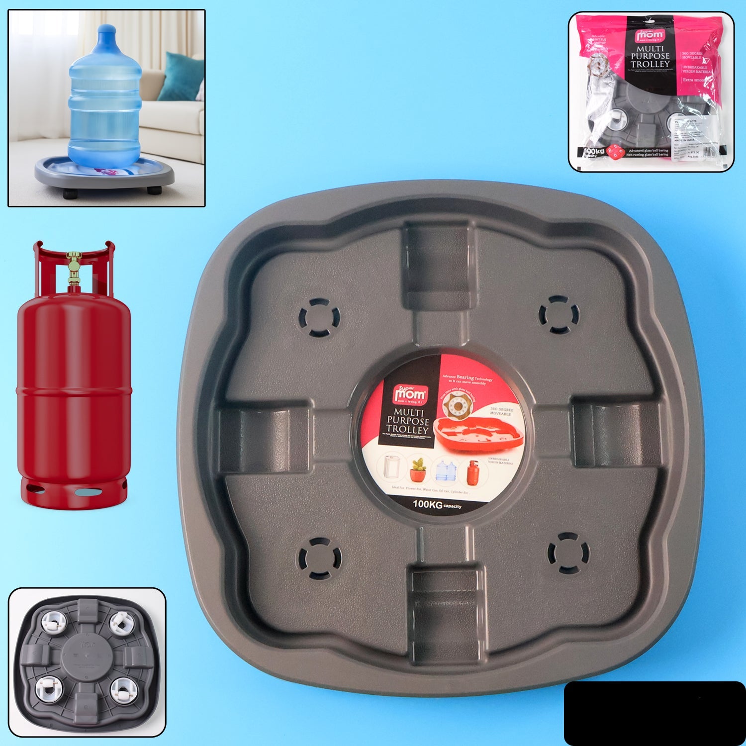 Supermom Multi Purpose Heavy Duty Gas Cylinder Trolley