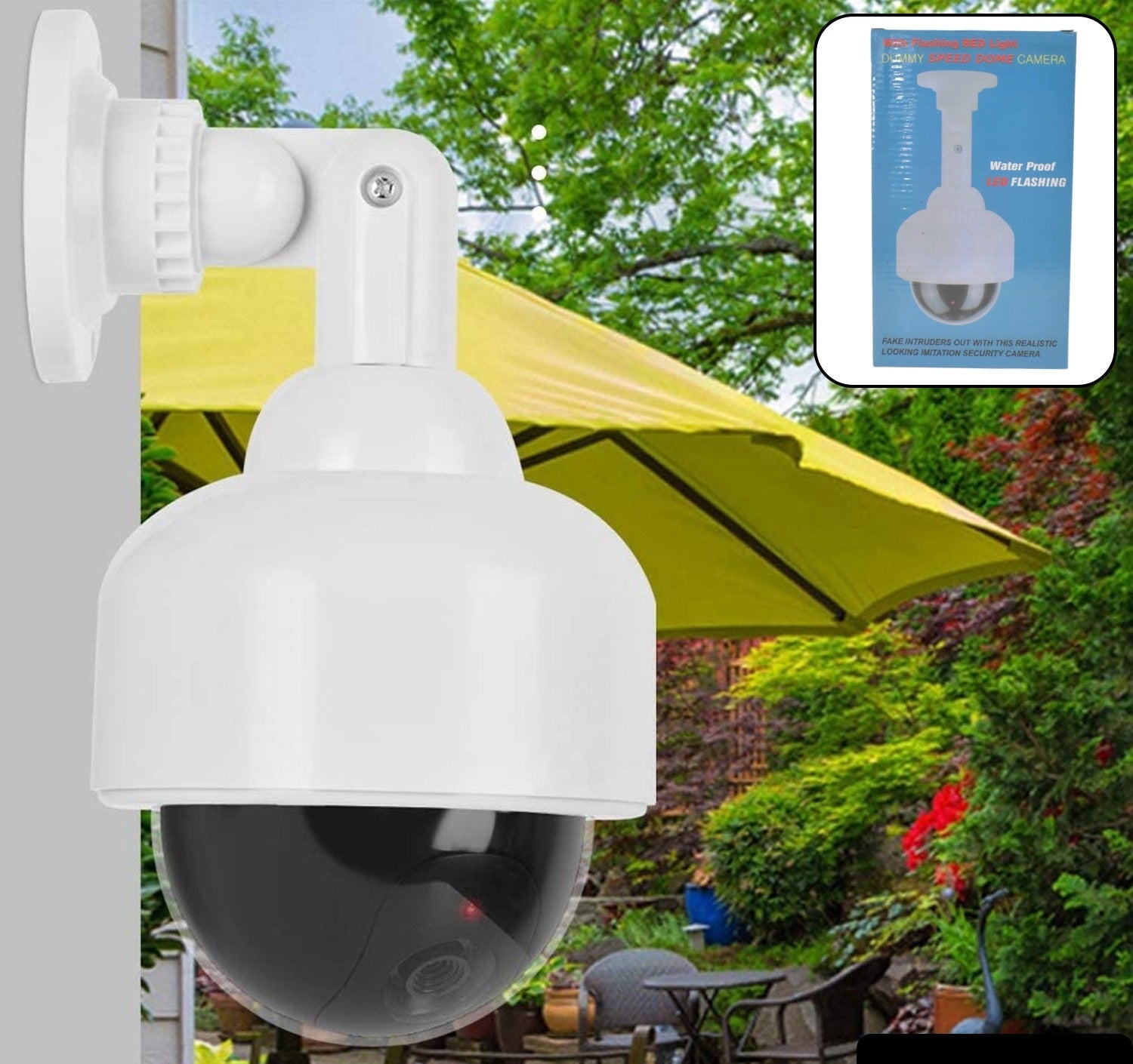 Fake  Dummy Camera Cctv  With Flashing Red Led Light (1 Pc  Battery Not Included)