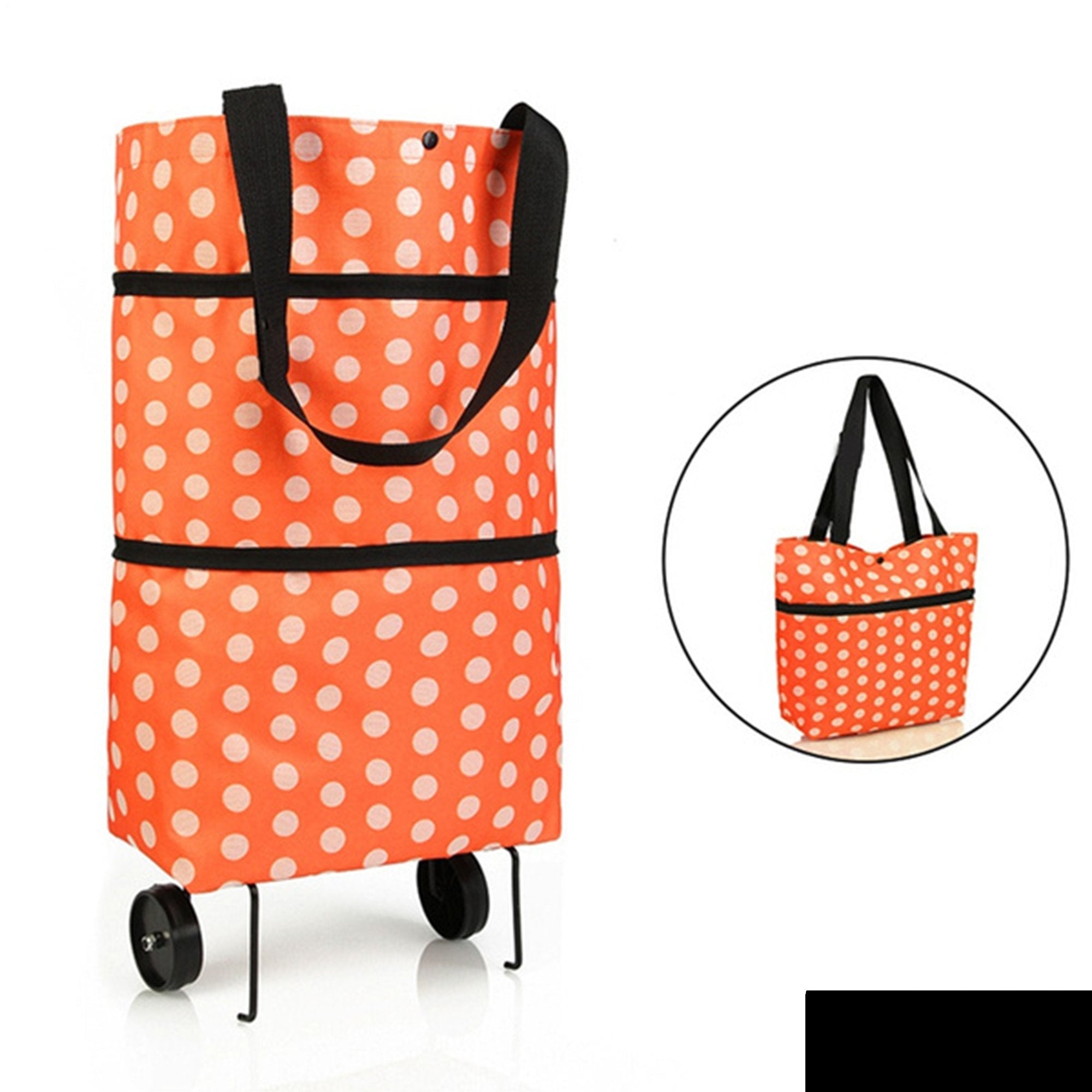 1652 Folding Cart Bags Trolley Shopping Bag For Travel Luggage