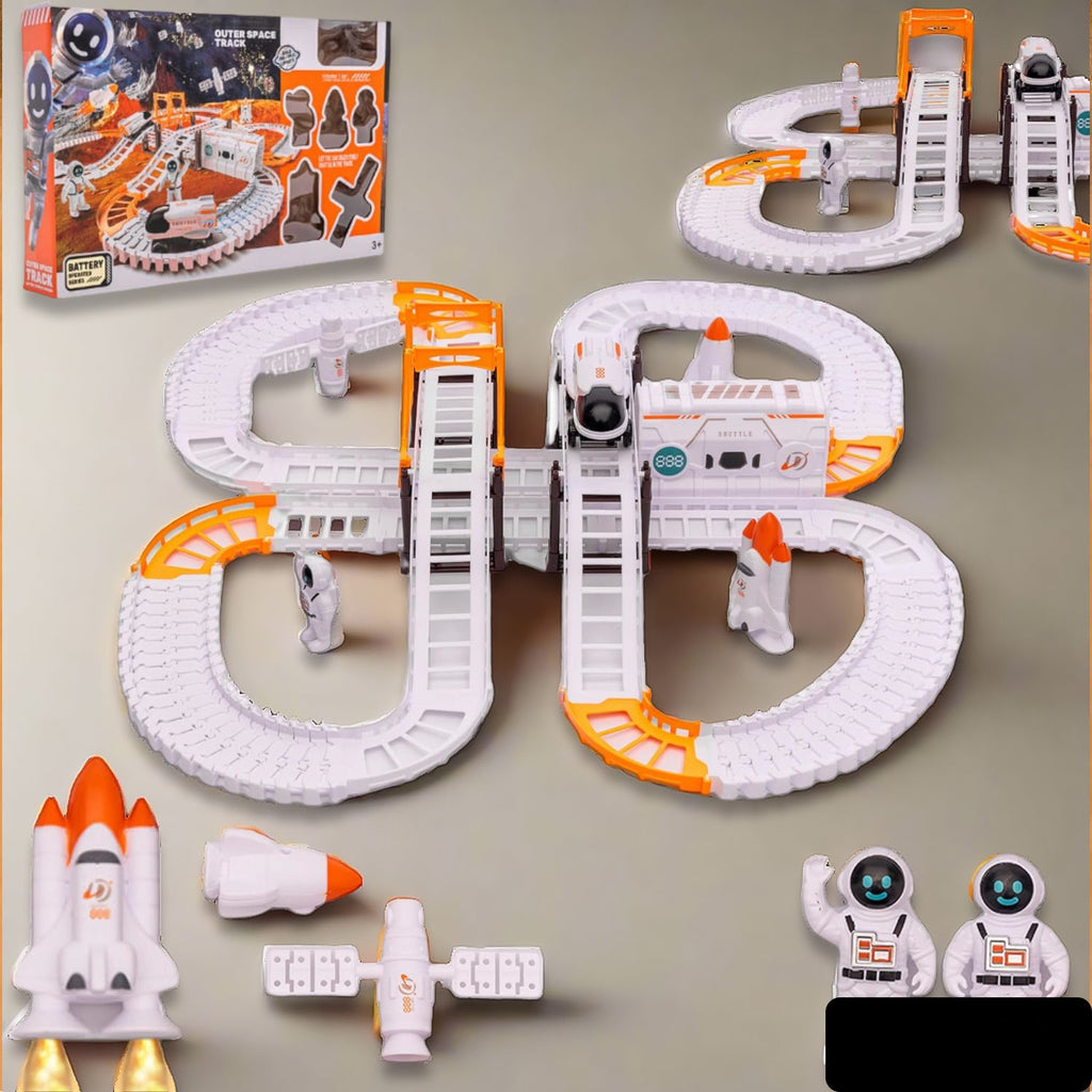 Outer Space Race Track Set For Kids Toys (1 Set)