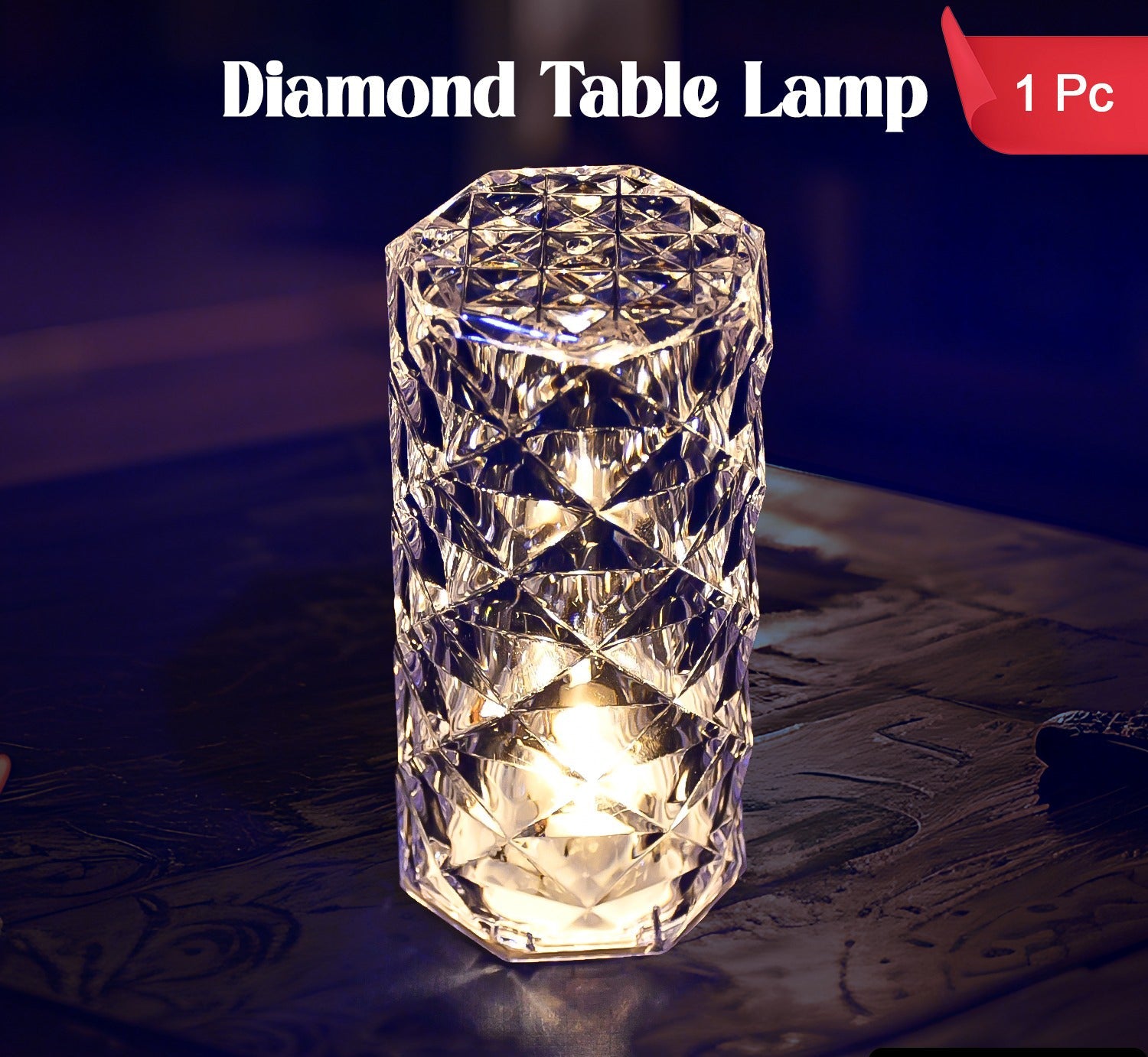 6240 Diamond Table Lamp  Candles For Home Decoration Crystal Candle Lights