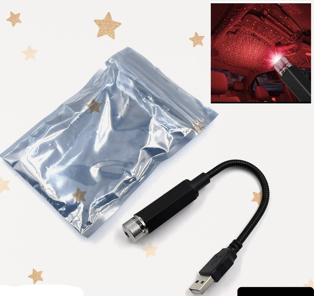 7396b Usb Star Projector Night Light Adjustable Romantic Interior Car Lights For Bedroom Car Ceiling And Party Decoration